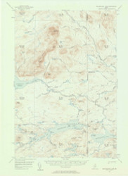 Millinocket Lake, Maine 1954 (1958) USGS Old Topo Map Reprint 15x15 ME Quad 306663