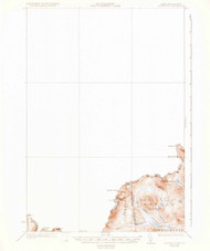 Moose Bog, Maine 1931 (1936) USGS Old Topo Map Reprint 15x15 ME Quad 460616