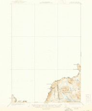 Moose Bog, Maine 1931 (1944) USGS Old Topo Map Reprint 15x15 ME Quad 460617