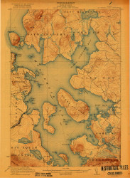 Moosehead Lake, Maine 1922 (1922) USGS Old Topo Map Reprint 15x15 ME Quad 807572