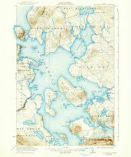 Moosehead Lake, Maine 1922 (1938) USGS Old Topo Map Reprint 15x15 ME Quad 460622
