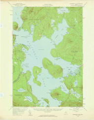Moosehead Lake, Maine 1957 (1959) USGS Old Topo Map Reprint 15x15 ME Quad 306667