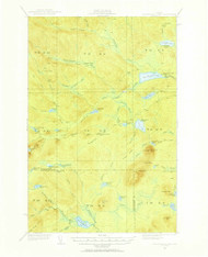 Mooseleuk Lake, Maine 1931 (1956) USGS Old Topo Map Reprint 15x15 ME Quad 460631