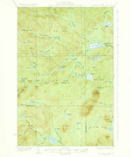 Mooseleuk Lake, Maine 1935 (1935) USGS Old Topo Map Reprint 15x15 ME Quad 460628