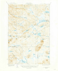 Mooseleuk Lake, Maine 1935 (1947) USGS Old Topo Map Reprint 15x15 ME Quad 460630