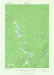 Musquacook Lakes, Maine 1932 (1968) USGS Old Topo Map Reprint 15x15 ME Quad 306675