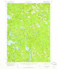 Newfield, Maine 1958 (1961) USGS Old Topo Map Reprint 15x15 ME Quad 460658