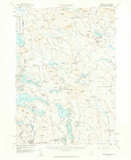 Newfield, Maine 1958 (1961) USGS Old Topo Map Reprint 15x15 ME Quad 460659