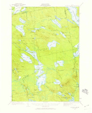 Nicatous Lake, Maine 1932 (1959) USGS Old Topo Map Reprint 15x15 ME Quad 460665