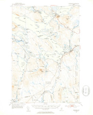 Norcross, Maine 1951 (1953) USGS Old Topo Map Reprint 15x15 ME Quad 460667