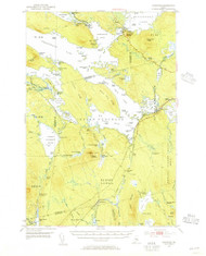 Norcross, Maine 1951 (1956) USGS Old Topo Map Reprint 15x15 ME Quad 460668