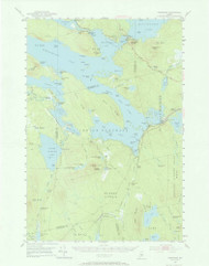 Norcross, Maine 1951 (1967) USGS Old Topo Map Reprint 15x15 ME Quad 306683