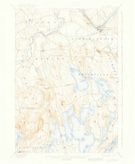 Norridgewock, Maine 1898 (1937) USGS Old Topo Map Reprint 15x15 ME Quad 460669