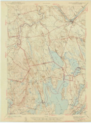 Norridgewock, Maine 1943 (1943) USGS Old Topo Map Reprint 15x15 ME Quad 306687