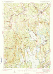 Norridgewock, Maine 1943 (1943) USGS Old Topo Map Reprint 15x15 ME Quad 460670