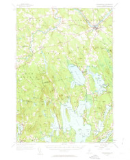 Norridgewock, Maine 1956 (1963) USGS Old Topo Map Reprint 15x15 ME Quad 460673