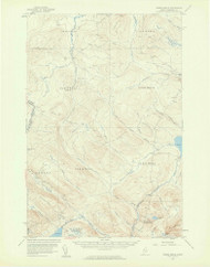 Norris Brook, Maine 1957 (1960) USGS Old Topo Map Reprint 15x15 ME Quad 306689