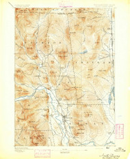 North Conway, New Hampshire 1894 (1894) USGS Old Topo Map Reprint 15x15 ME Quad 330266