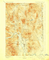 North Conway, New Hampshire 1896 (1927) USGS Old Topo Map Reprint 15x15 ME Quad 330273