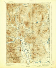 North Conway, New Hampshire 1896 (1938) USGS Old Topo Map Reprint 15x15 ME Quad 330258