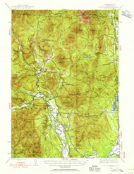 North Conway, New Hampshire 1942 (1956) USGS Old Topo Map Reprint 15x15 ME Quad 330262