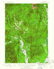 North Conway, New Hampshire 1942 (1961) USGS Old Topo Map Reprint 15x15 ME Quad 330261