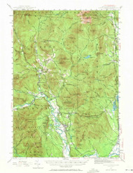 North Conway, New Hampshire 1942 (1971) USGS Old Topo Map Reprint 15x15 ME Quad 330259