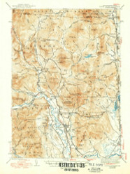 North Conway, New Hampshire 1945 (1950) USGS Old Topo Map Reprint 15x15 ME Quad 330265