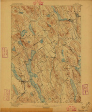 Norway, Maine 1896 (1896) USGS Old Topo Map Reprint 15x15 ME Quad 807598