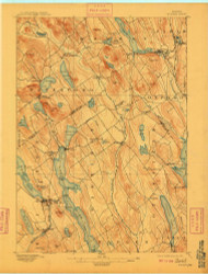 Norway, Maine 1896 (1909) USGS Old Topo Map Reprint 15x15 ME Quad 807596