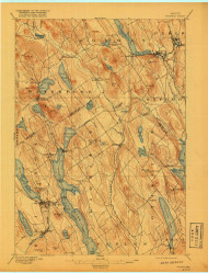 Norway, Maine 1896 (1917) USGS Old Topo Map Reprint 15x15 ME Quad 807595