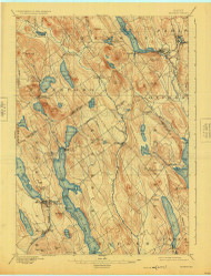 Norway, Maine 1896 (1925) USGS Old Topo Map Reprint 15x15 ME Quad 807594