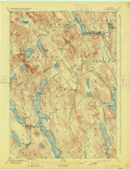 Norway, Maine 1896 (1931) USGS Old Topo Map Reprint 15x15 ME Quad 807593