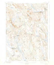 Norway, Maine 1896 (1938) USGS Old Topo Map Reprint 15x15 ME Quad 460686