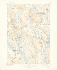 Norway, Maine 1896 (1945) USGS Old Topo Map Reprint 15x15 ME Quad 460687
