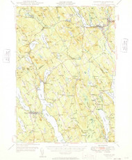 Norway, Maine 1949 (1949) USGS Old Topo Map Reprint 15x15 ME Quad 460688