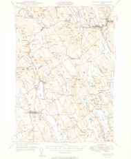 Norway, Maine 1949 (1949) USGS Old Topo Map Reprint 15x15 ME Quad 460689