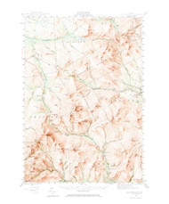 Old Speck Mountain, Maine 1943 (1972) USGS Old Topo Map Reprint 15x15 ME Quad 460701