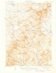 Old Speck Mountain, Maine 1945 (1945) USGS Old Topo Map Reprint 15x15 ME Quad 460695