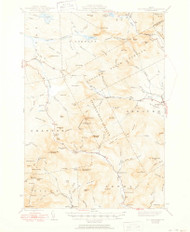 Old Speck Mountain, Maine 1945 (1950) USGS Old Topo Map Reprint 15x15 ME Quad 460696
