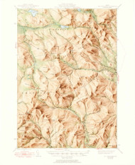 Old Speck Mountain, Maine 1945 (1950) USGS Old Topo Map Reprint 15x15 ME Quad 461062