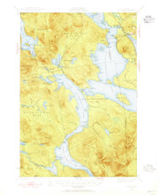 Oquossoc, Maine 1940 (1955) USGS Old Topo Map Reprint 15x15 ME Quad 460706