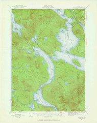 Oquossoc, Maine 1940 (1961) USGS Old Topo Map Reprint 15x15 ME Quad 306699