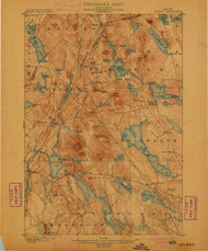 Orland, Maine 1900 (1900) USGS Old Topo Map Reprint 15x15 ME Quad 807602