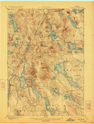 Orland, Maine 1900 (1923) USGS Old Topo Map Reprint 15x15 ME Quad 807599