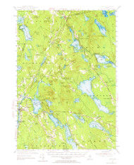 Orland, Maine 1955 (1964) USGS Old Topo Map Reprint 15x15 ME Quad 460715