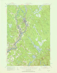 Orono, Maine 1955 (1957) USGS Old Topo Map Reprint 15x15 ME Quad 306705