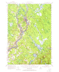 Orono, Maine 1955 (1965) USGS Old Topo Map Reprint 15x15 ME Quad 460721