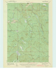 Oxbow, Maine 1942 (1942) USGS Old Topo Map Reprint 15x15 ME Quad 306708