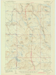 Oxbow, Maine 1942 (1942) USGS Old Topo Map Reprint 15x15 ME Quad 306710